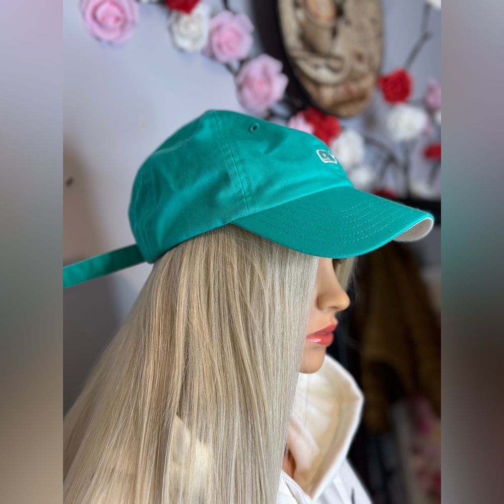 Teal Baseball Cap - Embroidered Logo - Picture 1 of 8